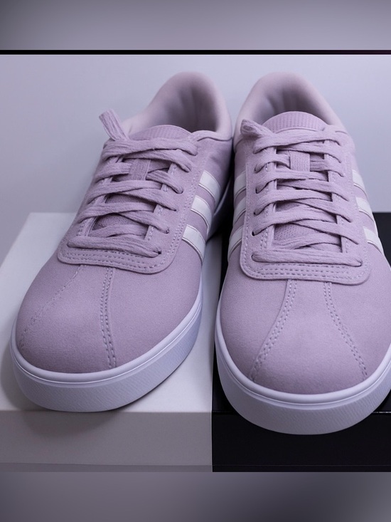 adidas Shoes - Adidas Courtset Women’s Sneakers – Vapour Grey / White / Purple Tint (Size 7.5)